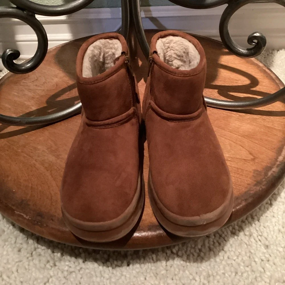 Zara Kids Girls My Winter Boot Size Euro 32 US Sz1 Shearling Boots